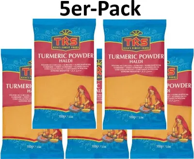 Produktbild von 5er-Pack TRS Kurkumapulver Haldi 100g