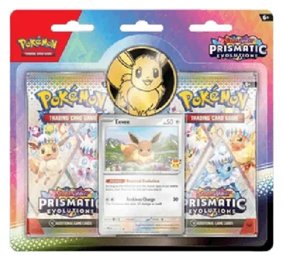 Image de Pokemon Prismatic Evolutions: Pokémon Day 2025 Eevee 2-Pack Blister