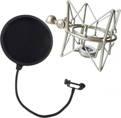 Image de keepdrum MS088 microphone araignée avec protection anti-pop EMH