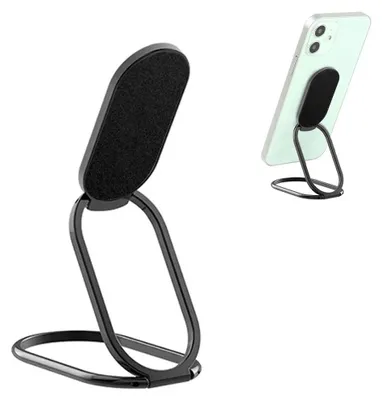Produktbild von Handy-Ringfingerhalter für Handy – doppelt drehbarer Handyhalter, universeller Ringhalter, Ringhalter, Schwarz