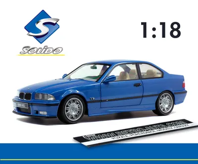 Zdjęcie produktu dla BMW E36 M3 COUPÉ 1990 - niebieski SOLIDO 1:18