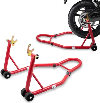 Produktbild von Bituxx Motorrad Montageständer Hinten Rot MS-18969