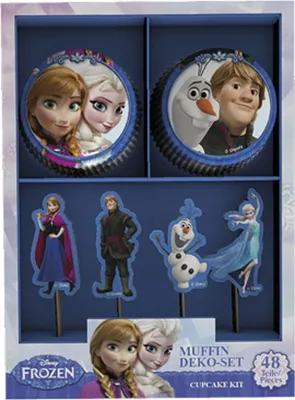 Produktbild von FRO Muffin Deko Set 48tlg. Eiskönigin