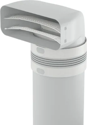 Immagine prodotto di Naber COMPAIR PRIME flow® P-UR 150 deflettore 90° con tubo tondo 1000 mm 4051013
