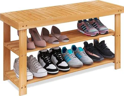 Produktbild von Famanu Schuhregal aus Bambus - vielseitig und stabil