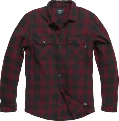 Produktbild von Vintage Industries Globe Heavyweight Flanellhemd, rot kariert