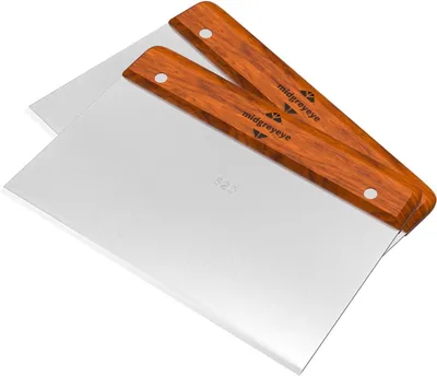 Productafbeelding van Deegschraper 20 cm, RVS mes, houten handvat, voor bakken