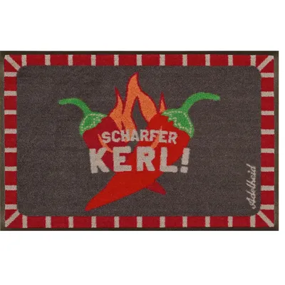 Produktbild von Waschbare Fußmatte ADELHEID Scharfer Kerl 50x75 cm Wash+Dry