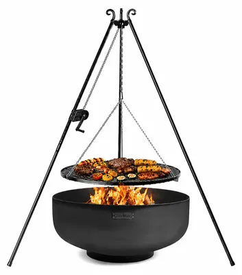Productafbeelding van CookKing Schwenkgrill Set Palermo 1, inclusief vuurschaal, driepoot en grillrooster