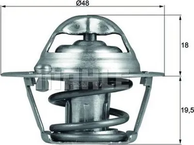 Produktbild von MAHLE Thermostat Kühlmittel 74°C für FORD Focus II Schrägheck (DA, HCP, DP) Focus II Kombi (DA, FFS, DS) FOCUS (DAW, DBW) Focus C-Max (DM2)