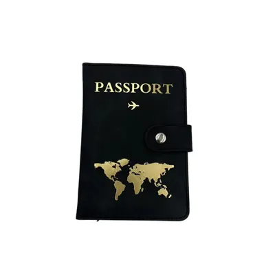 Produktbild von INF RFID-blockierender Reisepasshalter – Sichere Reisebrieftasche Schwarz