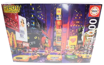 Produktbild von Educa Puzzle 9218499 - Neon Times square - 1000 Teile Puzzle