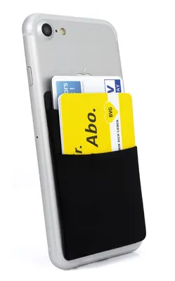 Obrázok produktu pre Samolepiace puzdro na kartu [2 priehradky] pre smartfón Priehradka na kartu s blokovaním RFID