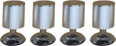 Produktbild von HOOZ 4er Set Möbelfuß Aluminium Matt 10cm - höhenverstellbar