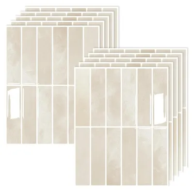 Produktbild von 10 Stück Selbstklebende 3D Fliesenaufkleber für Küche und Badezimmer