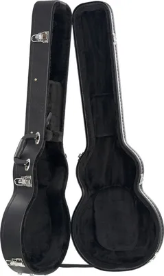 Zdjęcie produktu dla SucceBuy twardy futerał na gitarę elektryczną, 41,34 cala, w kształcie dyni, z zamkiem, zatrzaskiem, uchwytem na klucz, wyściółką z PVC, miękką podszewką, wodoodporną twardą powłoką, do gitar LES Paul 39 cali