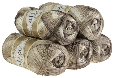 Produktbild von 500g Strickgarn ALIZE DIVA BATIK Farbverlauf Häkelgarn Wolle Stricken Häkeln