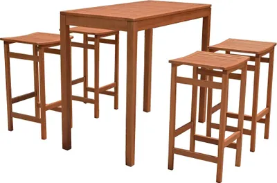 Produktbild von Garden Pleasure Sitzgruppe Palmdale, braun Holz, 5-teilig