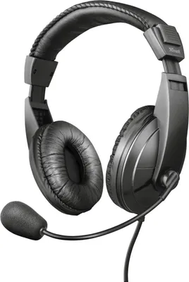 Produktbild von Trust 21661, Kabelgebunden, Anrufe/Musik, 20 - 20000 Hz, 190 g, Kopfhörer, Schwarz