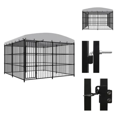 Obrázok produktu pre vidaXL Vonkajšia búda pre psov so strechou 300x300x210 cm - Búdy a výbehy pre psov