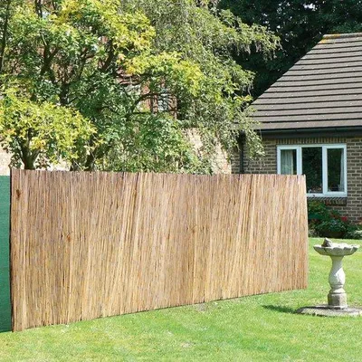 Produktbild von Gartenzaun aus Bambus mit Natur-Optik - Sichtschutz 100x500cm - Braun