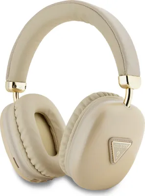 Produktbild von Guess Bluetooth In-Ear-Kopfhörer 5.3 Metallisches Dreieck Logo Gold