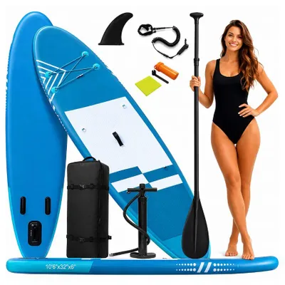 Produktbild von SUP-Paddleboard zum Schwimmen, aufblasbar, Stand-Up-Paddleboard + Zubehör, 320 cm