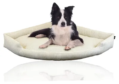 Produktbild von Rohrschneider RS 22336 Eck-Kuschelsofa Tabby Cord – Sofa mit Wendekissen GR.3 Beige