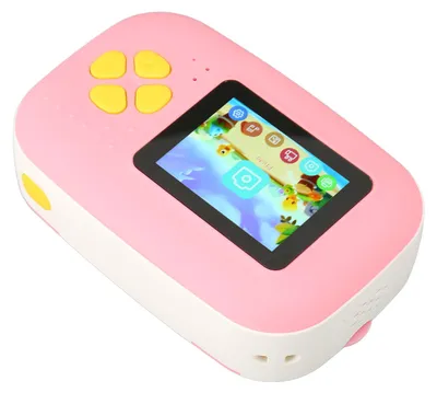 Obrázek produktu pro Okamžitý fotoaparát s 2palcovým HD displejem, 16 MP, nabíjení přes USB, nahrávání videa v rozlišení 1080p, funkce MP3, dětský fotoaparát s papírovými rolkami a šňůrkou na krk
