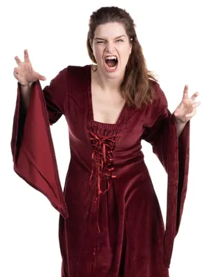 Produktbild von Bordeauxrotes Vampirkleid Größe: L