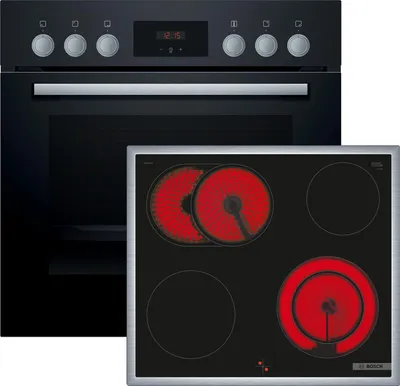 Produktbild von Bosch HEF113BA0 + NKN645GA2E HND211LB1 Herdset Einbau 3D Umluftgrill Heißluft