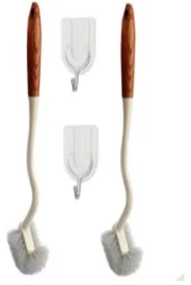 Produktbild von Holz-Toilettwergset mit langem Stahl für gründliche Reinigung von schwer zugänglichen Bereichen