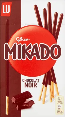 Produktbild von LU Mikado Pure Schokolade Sticks 75g – Knusprige Keksstangen mit Vollmilchschokolade