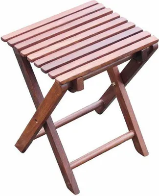 Produktbild von Maritimer Klapphocker, Kajüten Möbel, Seefahrer Hocker aus Sheesham Holz