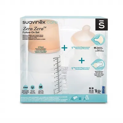 Produktbild von Suavinex Zero Zero Babypflege-Flaschenset, 270 ml