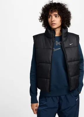 Produktbild von Nike W Nsw Tf Synfl Nk Clsc Vest 010 Black/White Xs