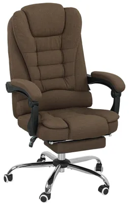 Produktbild von Bš¹rostuhl mit verstellbarer H?he, verstellbarer Rš¹ckenlehne, Fu?stš¹tze und gepolsterten Armlehnen, braun
