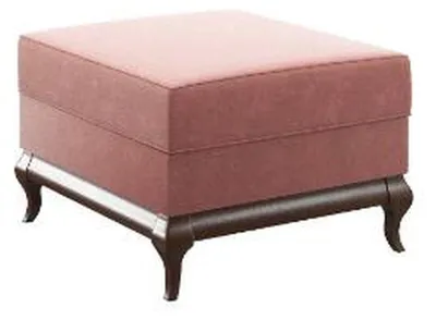 Produktbild von Hocker Quadratische Ottomane Fußhocker 60 x 45 cm Designer Hocker Rosa Neu