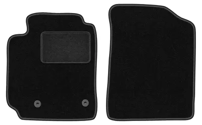 Zdjęcie produktu dla Wielganizator dywaniki welurowe LUX przednie do Toyota Yaris Verso minivan (1999-2005) - czarne dywaniki samochodowe BASIC komplet (2 szt.)