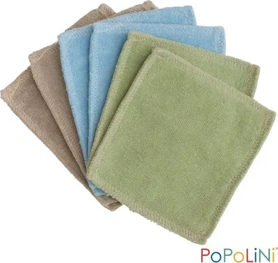 Produktbild von Popolini waschbare Kosmetiktücher 6er-Set bunt