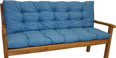 Obrázek produktu pro Polstr na zahradní lavičku 120 cm - látka tyrkysový melír