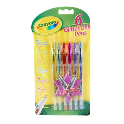 Immagine prodotto di Pennarelli gel glitterati Crayola, 6 pezzi