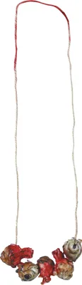 Produktbild von Fiestas Guirca - Augen-Halskette, Vinyl FG409 (Einheitsgröße) (Beige/Rot)