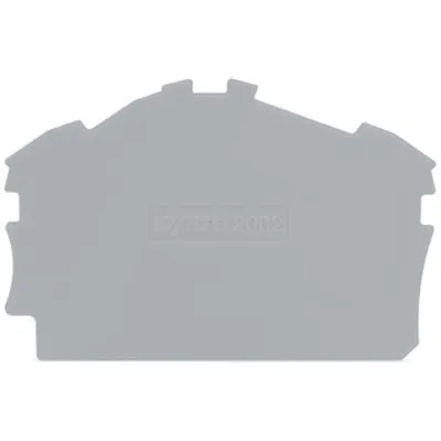 Immagine prodotto di 25 pezzi Piastra terminale/divisoria grigia - Piastra terminale/divisoria per morsettiera 2002-6391