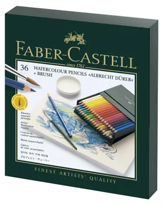 Produktbild von Faber-Castell Albrecht Durer Watercolor Pencils Gift Box of 36 colors, brush, 36 Stück(e)
