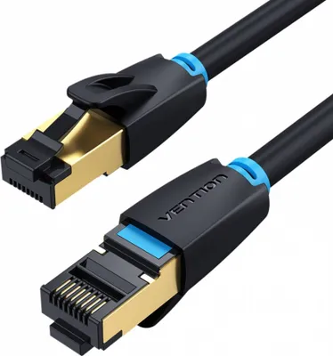Produktbild von SFTP-Netzwerkkabel Vention IKABG, 1,5m, Cat. 8, schwarz