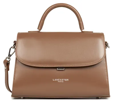 Image de Lancaster Sac à main A rabat avec fermoir M Suave Even Noisette