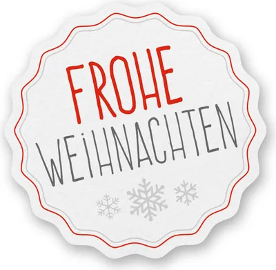 Produktbild von Itenga Sticker 10 x Frohe Weihnachten