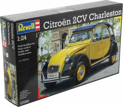 Immagine prodotto di Revell Fahrzeug-Modellbausatz Citroen 2CV Charleston, Auto, 126 Teile, 1:24, 07095