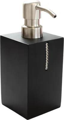 Produktbild von Bagnoxx Seifenspender (LxBxH): 7 x 7 x 17cm Schwarz Polyresin